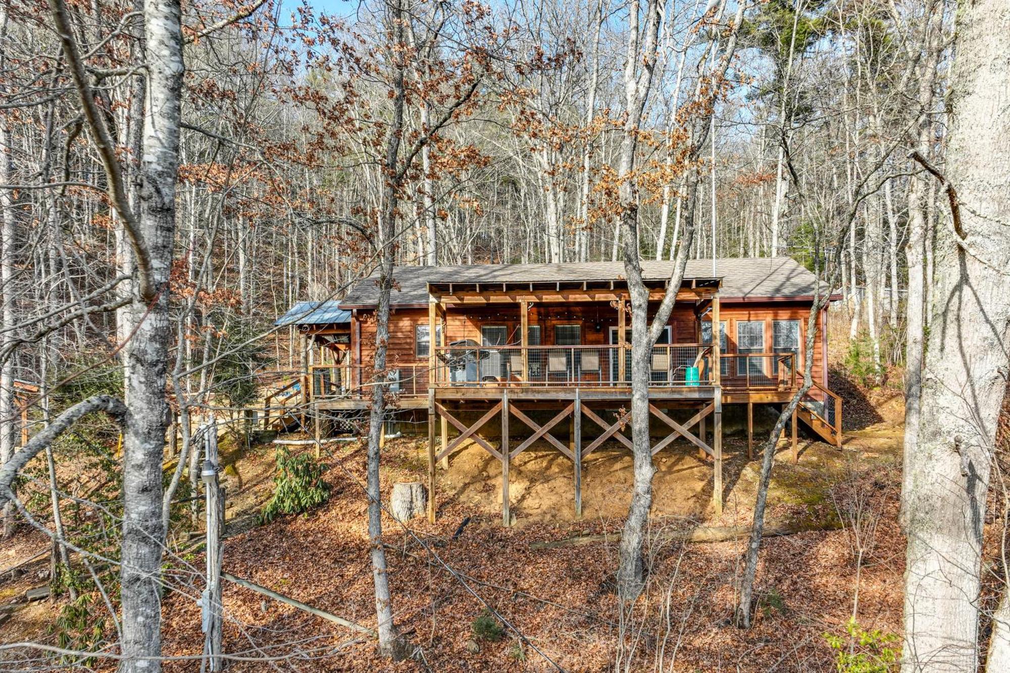Lakeside Cashiers Cabin With Private Boat Dock! Cullowhee Exterior foto